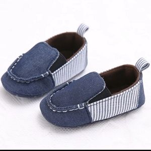 Branded blue jeans newborn baby shoes